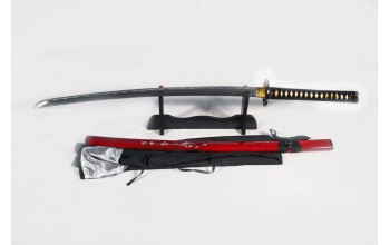 'Shogun's Red Rage' Katana with 1095 Makuri Lamination