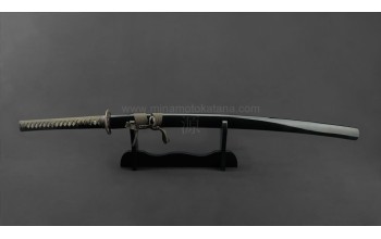 'Warriors Demise' Katana in Clay Tempered Damascus