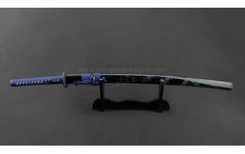 'Ascending Dragon Blue' Hand Forged Katana