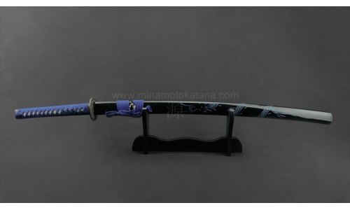 'Ascending Dragon Blue' Hand Forged Katana