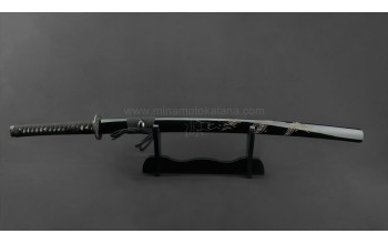 'Ascending Dragon Black' Hand Forged Katana