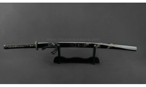 'Ascending Dragon Black' Hand Forged Katana